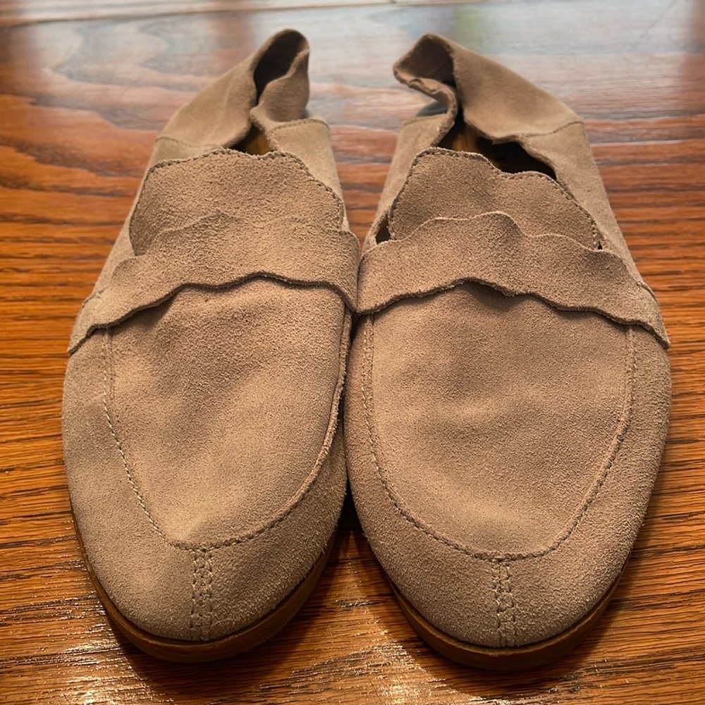 Lucky Brand Women's Suede Loafers in Taupe